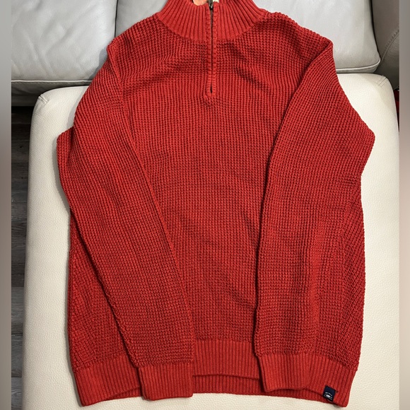 NWT - Fat Face Men's Waffle Knit Half Zip Neck Sweater - Size XL - Picture 9 of 12
